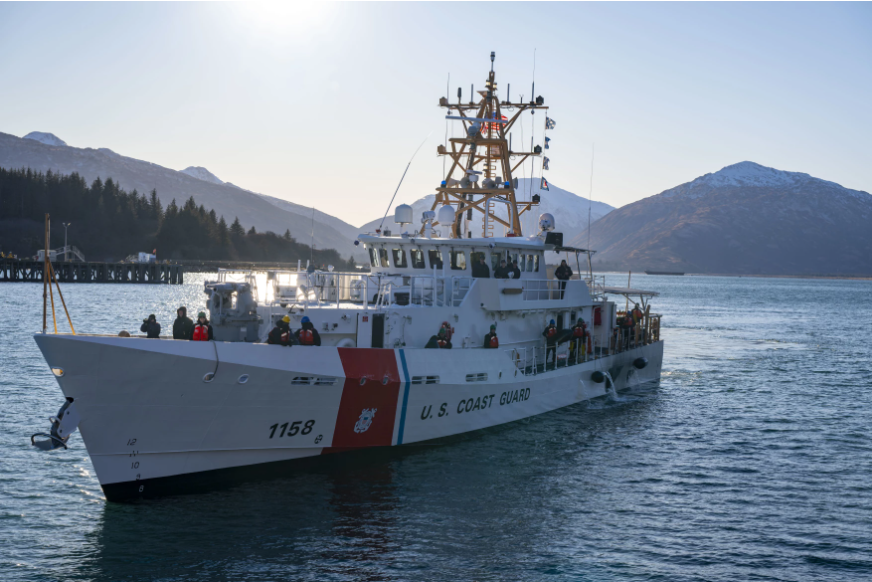 Coast Guard fast response cutter John Witherspoon arrives in homeport of Kodiak